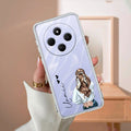 Girl With Flower Customize Transparent Silicon Case For Mi 11i