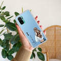 Girl With Flower Customize Transparent Silicon Case For Redmi Note 15 Pro 5G