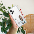 Girl With Flower Customize Transparent Silicon Case For Redmi 13C 4G