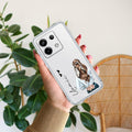 Girl With Flower Customize Transparent Silicon Case For Xiaomi 14 5G