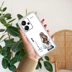Girl With Flower Customize Transparent Silicon Case For Redmi 13C 5G