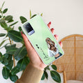 Girl With Flower Customize Anti Yellow Case For Vivo V21 5G