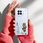 Girl With Flower Customize Anti Yellow Case For Vivo X90 5G