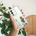Girl With Flower Customize Transparent Silicon Case For Vivo Y200 5G