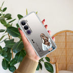 Girl With Flower Customize Transparent Silicon Case For Vivo Y300 5G