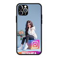 Girl With Flower Glossy Metal Case Cover For iPhone 11 Pro