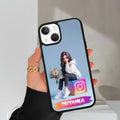 Girl With Flower Glossy Metal Case Cover For iPhone - ShopOnCliQ
