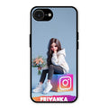 Girl With Flower Glossy Metal Case Cover For iPhone 16e