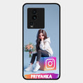 Girl With Flower Glossy Metal Case Cover For Iqoo Neo 7 5G