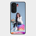 Girl With Flower Glossy Metal Case Cover For Iqoo Neo 9 Pro 5G