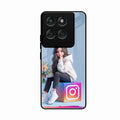 Girl With Flower Glossy Metal Case Cover For Motorola Edge 60 Pro 5G