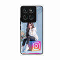 Girl With Flower Glossy Metal Case Cover For Motorola Edge 60 Stylus 5G