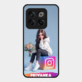 Girl With Flower Glossy Metal Case Cover For Oneplus 10T 5G