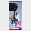 Girl With Flower Glossy Metal Case Cover For Oneplus 11R 5G