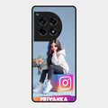 Girl With Flower Glossy Metal Case Cover For Oneplus 12R 5G