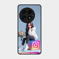 Girl With Flower Glossy Metal Case Cover For Oneplus 13 5G