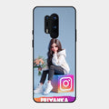 Girl With Flower Glossy Metal Case Cover For Oneplus 8 Pro