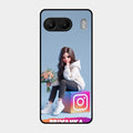Girl With Flower Glossy Metal Case Cover For Oneplus Nord 4 5G