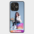 Girl With Flower Glossy Metal Case Cover For Oppo A5 Pro 5G