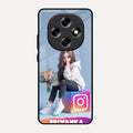 Girl With Flower Glossy Metal Case Cover For Oppo F31 Pro 5G