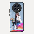 Girl With Flower Glossy Metal Case Cover For Oppo F31 Pro Plus 5G