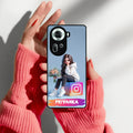 Girl With Flower Glossy Metal Case Cover For Oppo - ShopOnCliQ