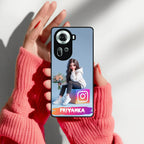 Girl With Flower Glossy Metal Case Cover For Oppo - ShopOnCliQ