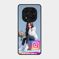 Girl With Flower Glossy Metal Case Cover For Poco X7 5G