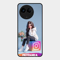 Girl With Flower Glossy Metal Case Cover For Realme 11 5G