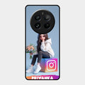 Girl With Flower Glossy Metal Case Cover For Realme 12 Pro Plus 5G