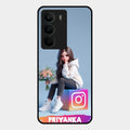 Girl With Flower Glossy Metal Case Cover For Realme C75 5G