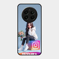 Girl With Flower Glossy Metal Case Cover For Realme P1 5G