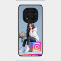 Girl With Flower Glossy Metal Case Cover For Redmi Note 14 Pro 5G