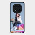 Girl With Flower Glossy Metal Case Cover For Redmi Note 15 Pro Plus 5G