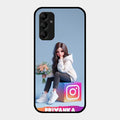 Girl With Flower Glossy Metal Case Cover For Samsung Galaxy A14 5G