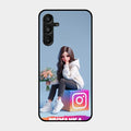 Girl With Flower Glossy Metal Case Cover For Samsung Galaxy A16 5G