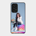 Girl With Flower Glossy Metal Case Cover For Samsung Galaxy A53 5G