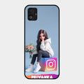 Girl With Flower Glossy Metal Case Cover For Samsung Galaxy F14 5G