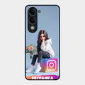 Girl With Flower Glossy Metal Case Cover For Vivo T4 Lite 5G