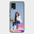 Girl With Flower Glossy Metal Case Cover For Vivo V20 Pro 5G