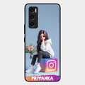 Girl With Flower Glossy Metal Case Cover For Vivo V20 Se
