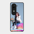 Girl With Flower Glossy Metal Case Cover For Vivo V40E 5G