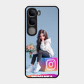 Girl With Flower Glossy Metal Case Cover For Vivo Y300 5G