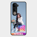 Girl With Flower Glossy Metal Case Cover For Vivo Y400 5G