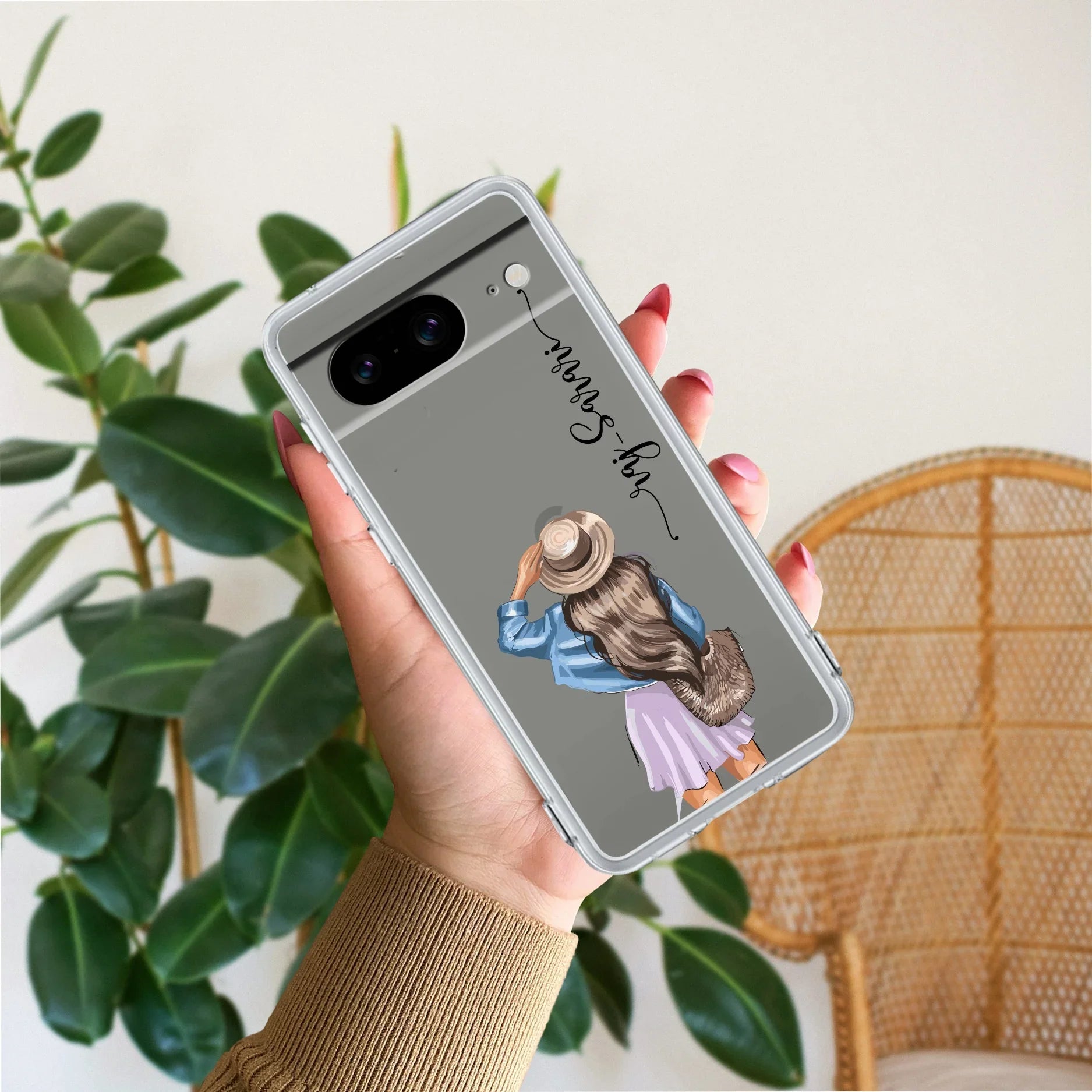 Girl With Hat Customize Transparent Silicon Case For Google - ShopOnCliQ