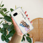 Girl With Hat Customize Transparent Silicon Case For Google Pixel 8a 5G