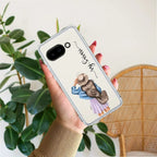 Girl With Hat Customize Anti Yellow Clear Phone Case For Google Pixel 9a 5G