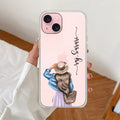 Girl With Hat Customize Anti Yellow Clear Case For iPhone 14 Plus