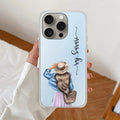 Girl With Hat Customize Anti Yellow Clear Case For iPhone 16 Pro