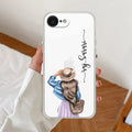 Girl With Hat Customize Anti Yellow Clear Case For iPhone 17e